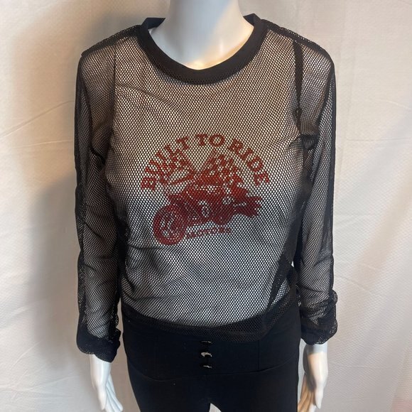 Built To Ride Mesh Top - Black/White Size Large RefFNB3 - Picture 5 of 8